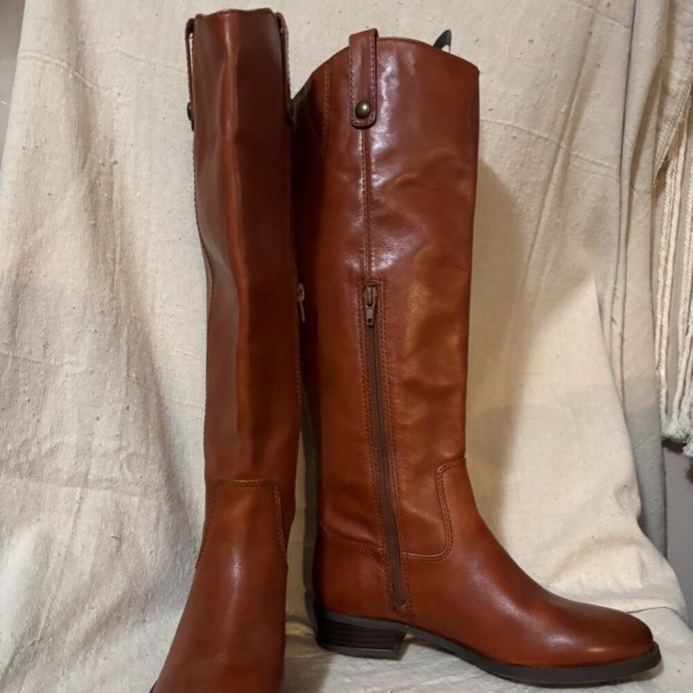 Beautiful Caramel Colored Knee High INC Boots Size 7.5